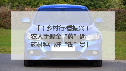 （乡村行·看振兴）农人手握金“药”匙 药材种出好“钱”景