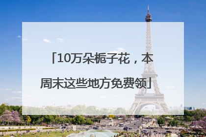 10万朵栀子花，本周末这些地方免费领