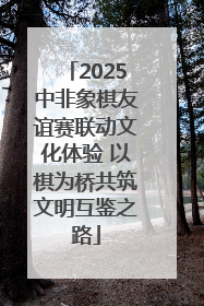 2025中非象棋友谊赛联动文化体验 以棋为桥共筑文明互鉴之路