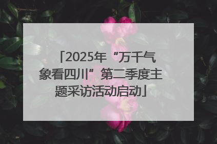 2025年“万千气象看四川”第二季度主题采访活动启动