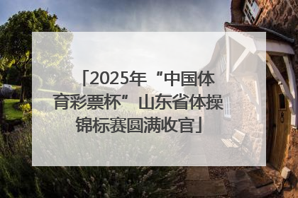 2025年“中国体育彩票杯”山东省体操锦标赛圆满收官