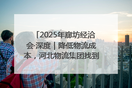 2025年廊坊经洽会·深度｜降低物流成本，河北物流集团找到一把“金钥匙”