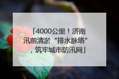 4000公里！济南汛前清淤“排水脉络”，筑牢城市防汛网