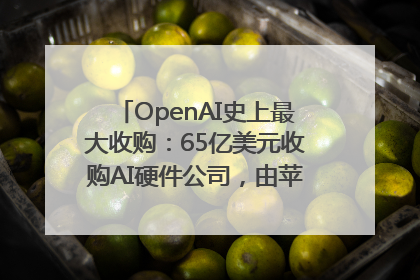 OpenAI史上最大收购：65亿美元收购AI硬件公司，由苹果前设计总监创办