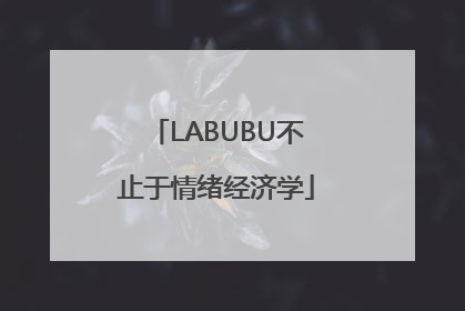 LABUBU不止于情绪经济学
